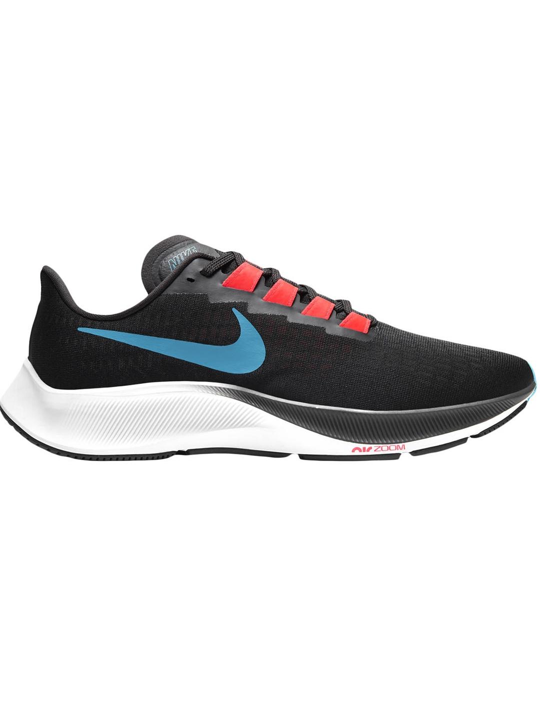 NIKE AIR ZOOM PEGASUS 37 MEN'S ZAPATILLA RUNNING, NEGRO