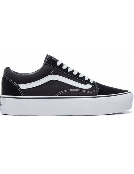 Vans old skool outlet plataforma negras