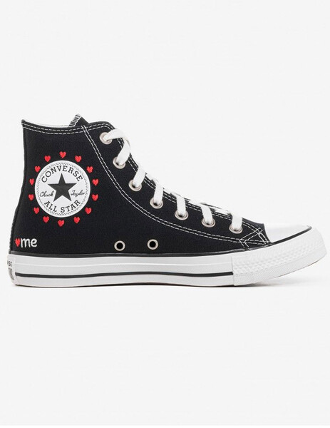 Converse cheap negras corazon