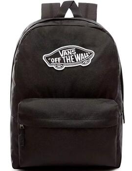 Mochila vans negra outlet y blanca