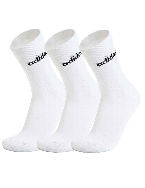 PACK 3 UNIDADES CALCETINES ADIDAS ALTOS BLANCO