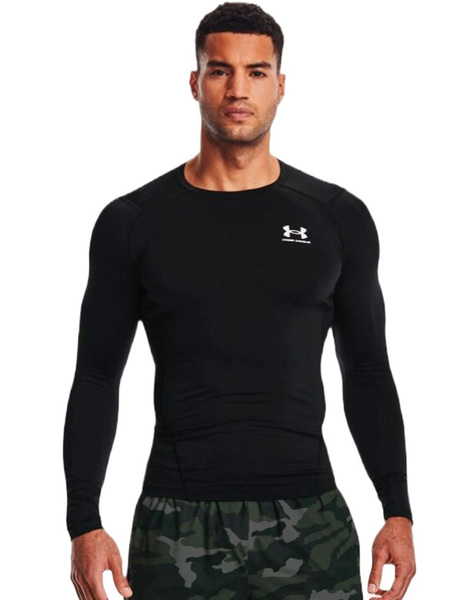 CAMISETA TERMICA UNDER ARMOUR NEGRA PARA HOMBRE