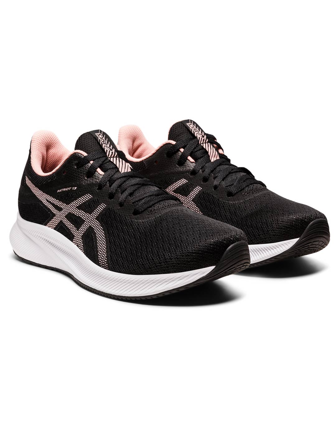 zapatilla running asics PATRIOT 13 mujer, negro