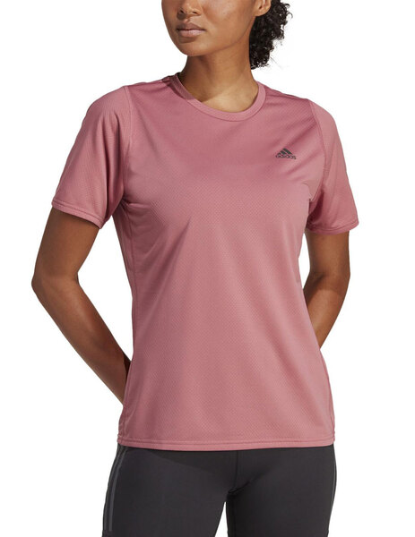 camiseta adidas manga corta mujer 3 bandas rosa blanco