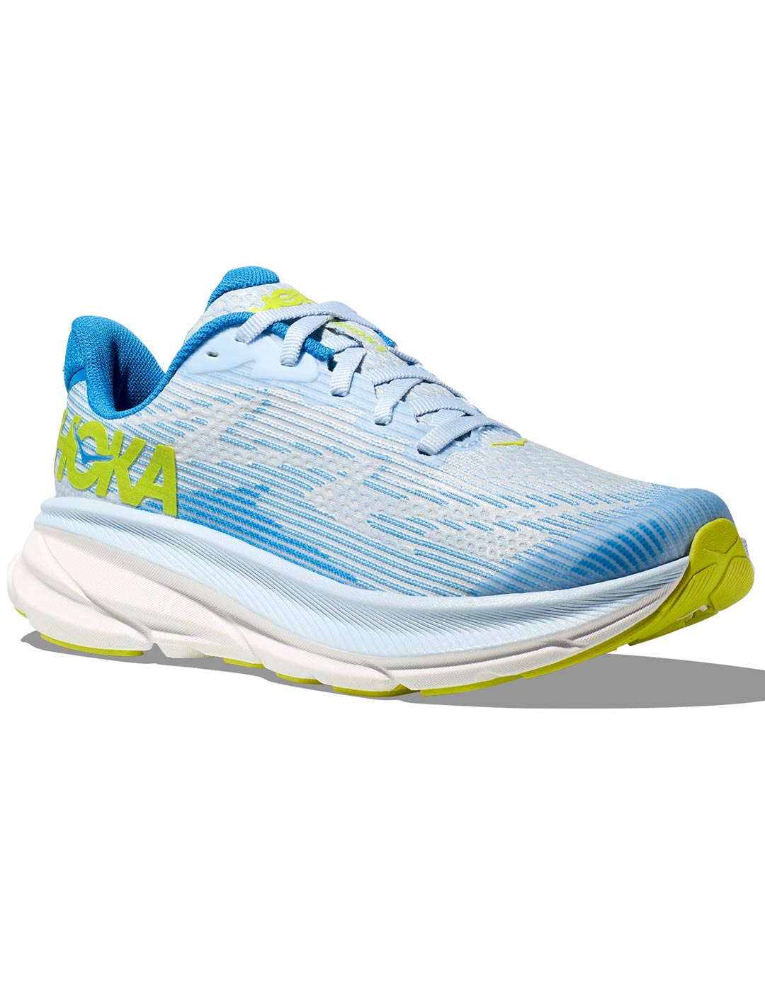 zapatilla running junior HOKA CLIFTON 9 celeste