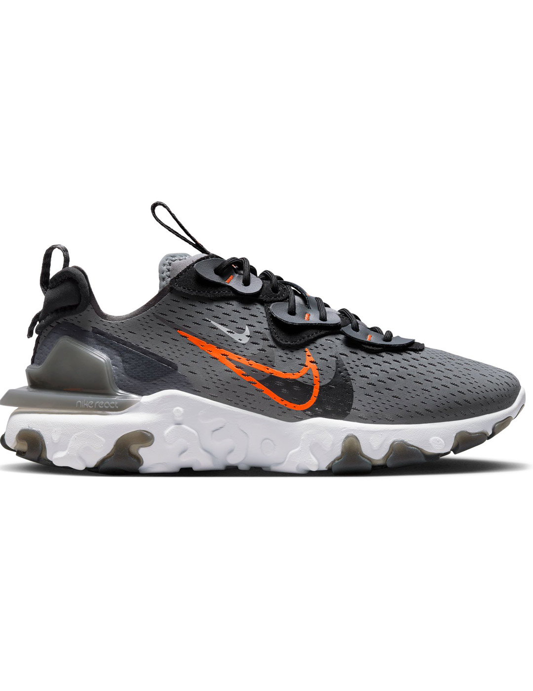 zapatilla hombre nike REACT VISION, gris/naranja/negro