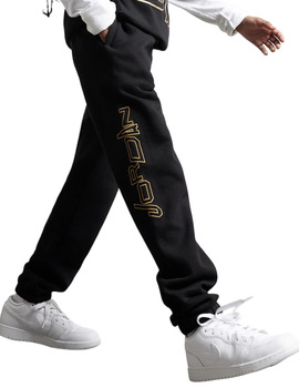 pantalón largo Jordan  FLIGHT B&G negro/dorado