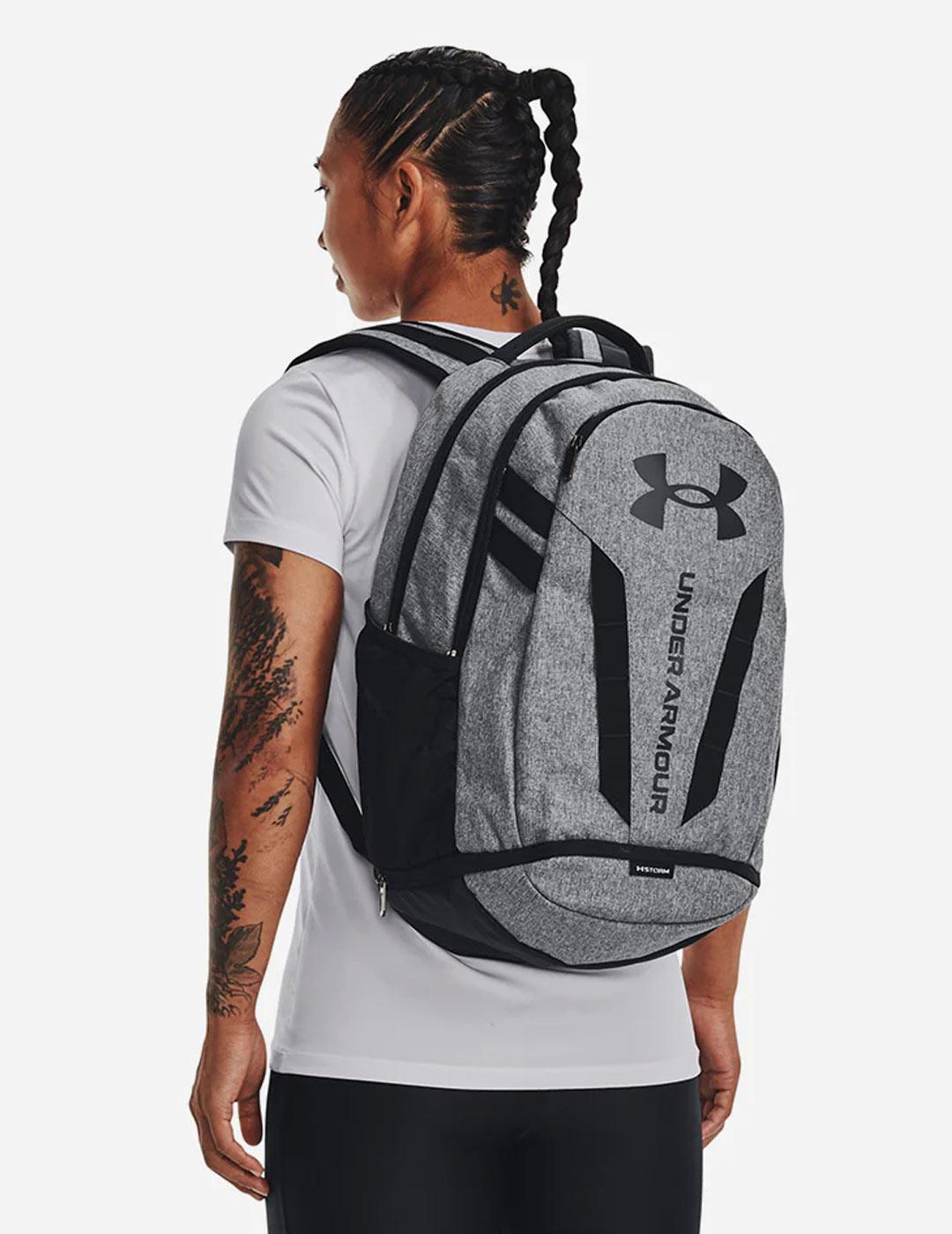 mochila under armour  5.0 gris/negro