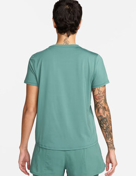 camiseta nike running  manga corta mujer, verde