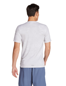 camiseta manga corta adidas transpirable, gris