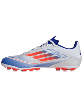 bota de fútbol adidas F50 LEAGUE 2G/3G AG, blanco/azul