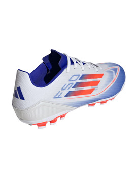 bota de fútbol adidas F50 LEAGUE 2G/3G AG, blanco/azul