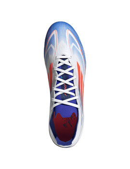 bota de fútbol adidas F50 PRO MG, blanco/azul