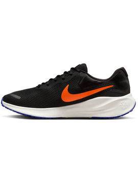 zapatilla running hombre, nike  REVOLUTION 7, negro/naranja