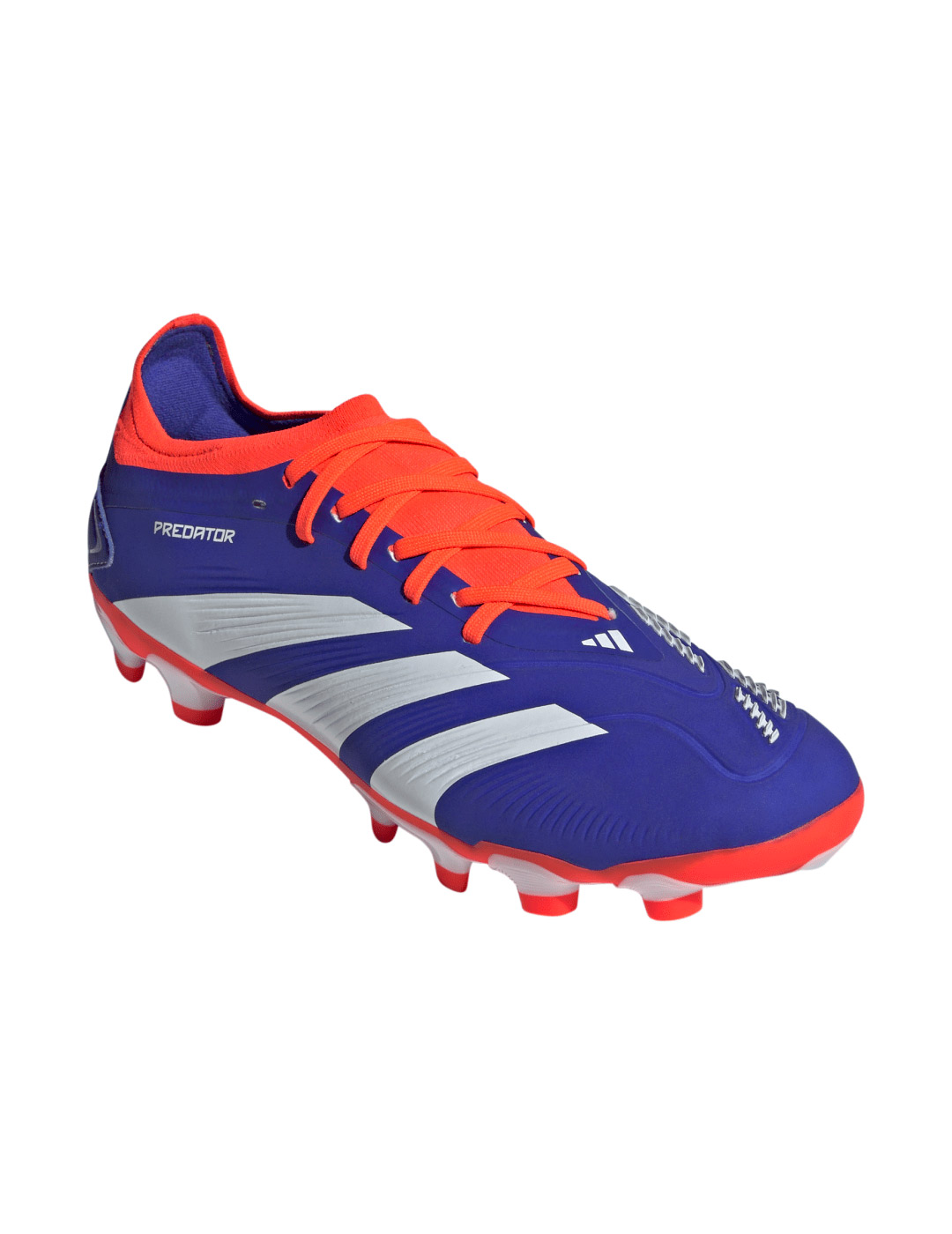bota de fútbol adidas PREDATOR PRO MG, azul/blanco/naranja