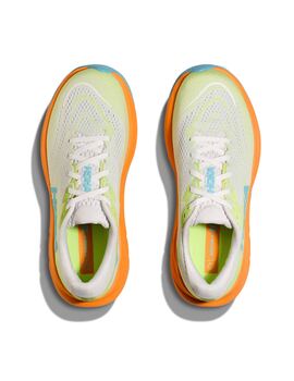 zapatilla running Hoka RINCON 4, blanco/verde/naranja