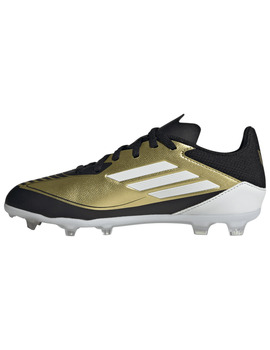 bota adidas junior F50 LEAGUE FG/MG J MESSI, dorado/negro