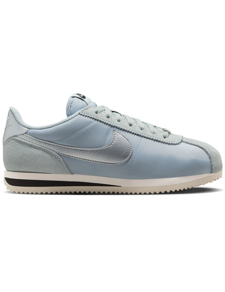 zapatilla mujer nike CORTEZ TEXTILE celeste plata