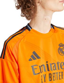 camiseta 2ª  equipación, adidas  Real Madrid adulto, naranja