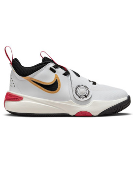 zapatilla de baloncesto niñ@ nike  TEAM HUSTLE D 11, blanco/negro