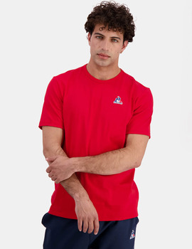 camiseta hombre le coq sportif rojo