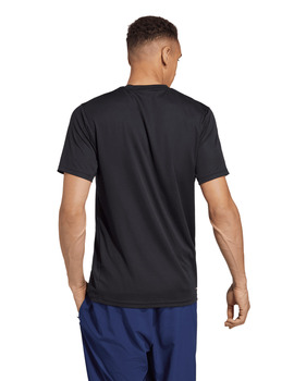 camiseta hombre adidas manga corta trainning, negro