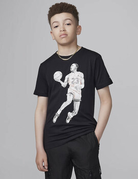 camiseta Jordan junior Dots, negro