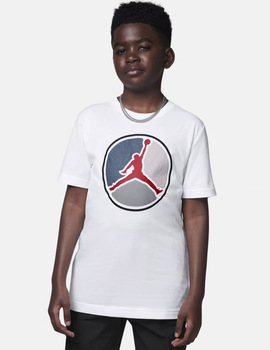 camiseta Jordan junior RINGS, blanco