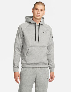 sudadera con capucha hombre nike THERMA MEN'S , gris