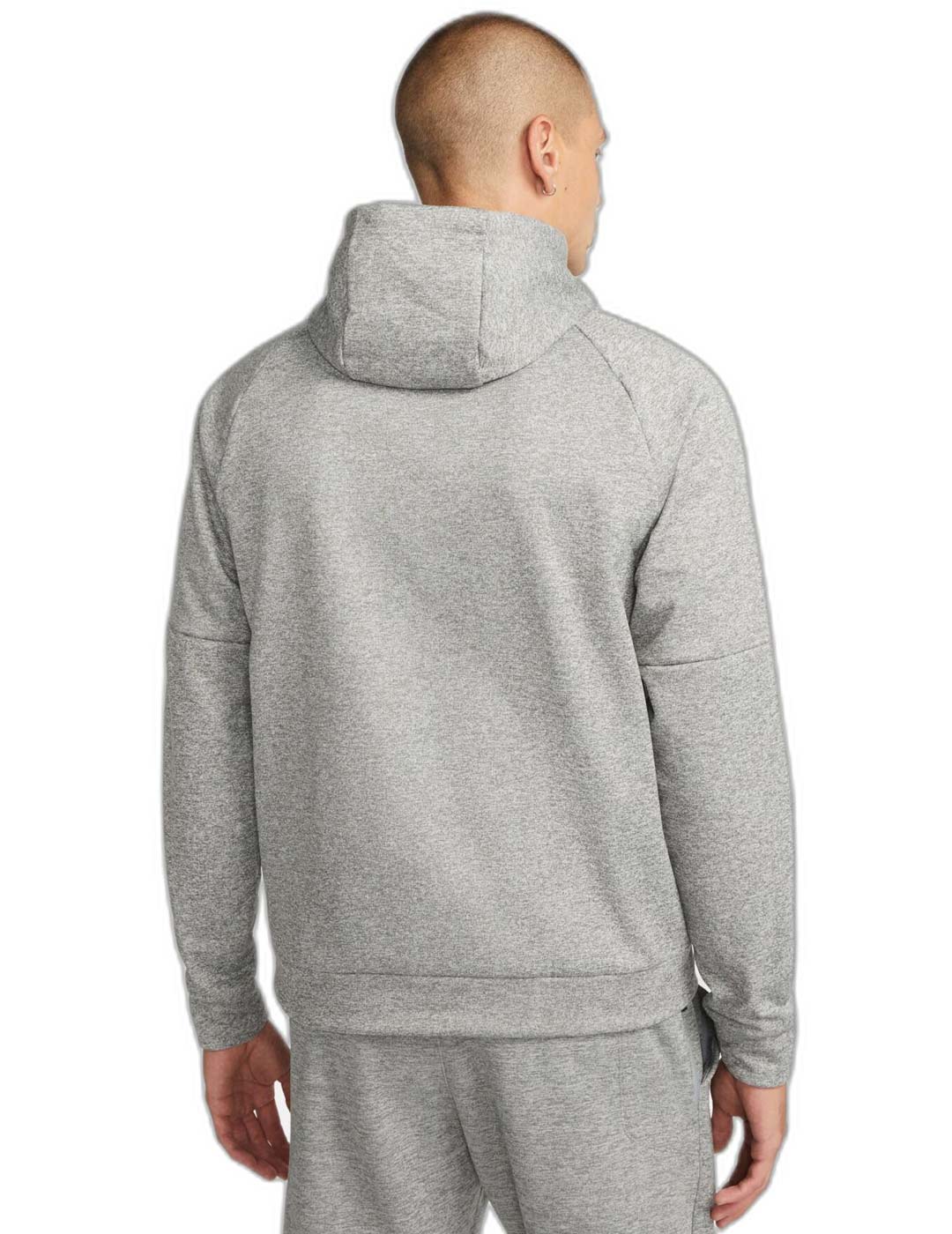 sudadera con capucha hombre nike THERMA MEN'S , gris