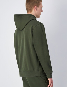 sudadera champion con capucha verde