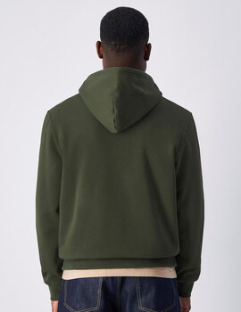 sudadera champion con capucha verde militar