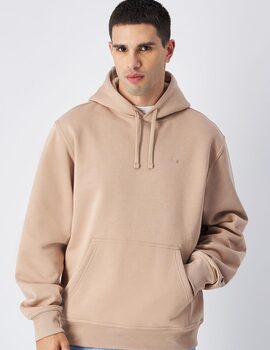 sudadera champion con capucha tostado