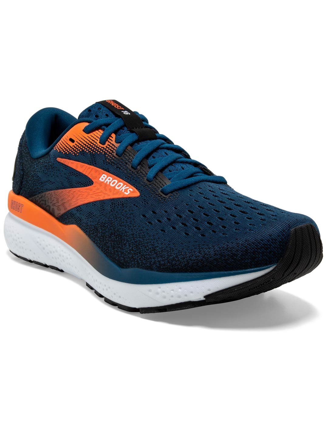 zapatilla running Brooks GHOST 16, marino/naranja