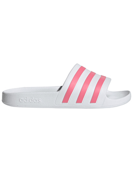 chancla adidas mujer ADILETTE AQUA, blanco/rosa