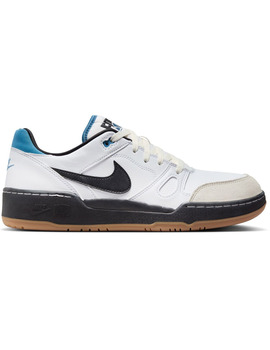 zapatilla nike hombre FULL FORCE LO, blanco/negro/turquesa