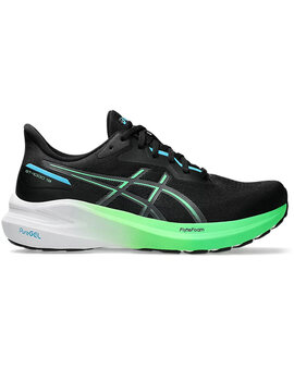 zapatilla running hombre asics GT-1000 13, negro/verde