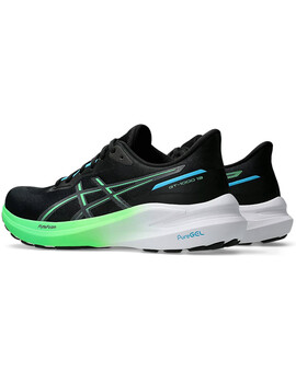 zapatilla running hombre asics GT-1000 13, negro/verde