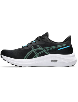 zapatilla running hombre asics GT-1000 13, negro/verde