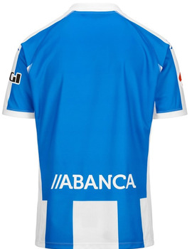 camiseta Kappa KOMBAT HOME DEPORTIVO JUNIOR, azul/blanco