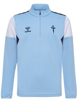 sudadera media cremallera niño CELTA de Vigo, celeste