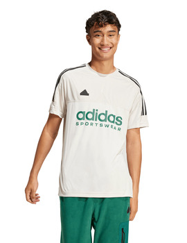 camiseta manga corta adidas hombre, gris/verde