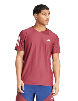 camiseta técnica manga corta hombre adidas, granate