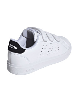 zapatilla adidas kid con velcro ADVANTAGE CF blanco