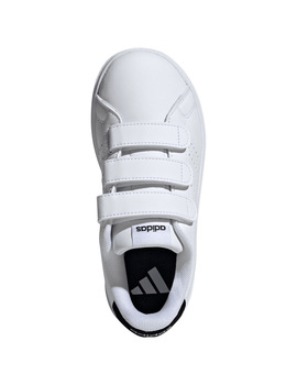 zapatilla adidas kid con velcro ADVANTAGE CF blanco