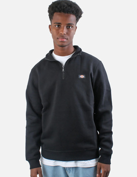 sudadera hombre Dickies OAKPORT , media cremallera, negro