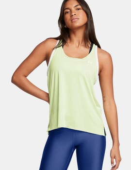 camiseta mujer asas under armour  KNOCKOUT TANK, verde lima