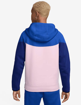 sudadera nike hombre SPORTSWEAR TECH FLEECE, rosa/azulón