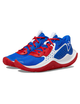 zapatilla baloncesto under armour junior  GS JET '23, azulón/rojo/blanco