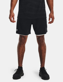 short tranning hombre under armour VANISH WOVEN 2IN1,negro/blanco